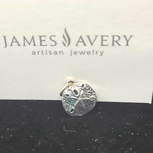 James Avery Sterling Silver Small Sand dollar Charm Retired